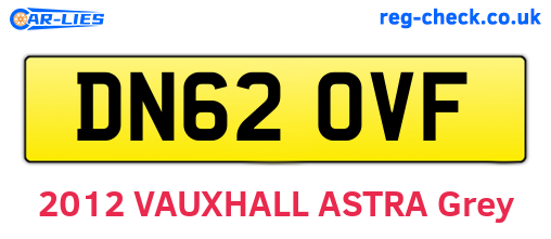 DN62OVF are the vehicle registration plates.