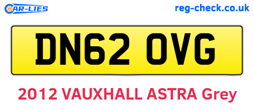 DN62OVG are the vehicle registration plates.