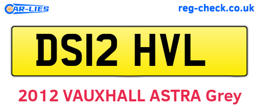 DS12HVL are the vehicle registration plates.