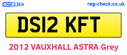 DS12KFT are the vehicle registration plates.