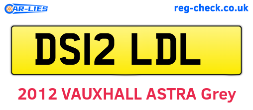 DS12LDL are the vehicle registration plates.