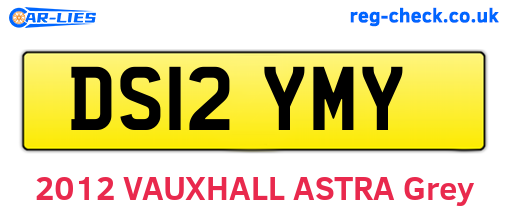 DS12YMY are the vehicle registration plates.