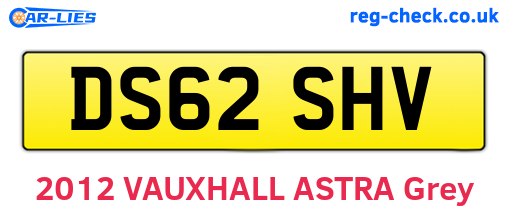 DS62SHV are the vehicle registration plates.