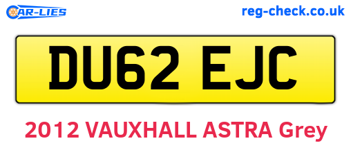 DU62EJC are the vehicle registration plates.