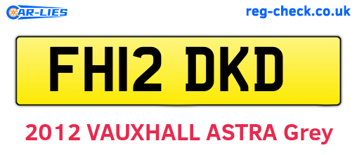 FH12DKD are the vehicle registration plates.