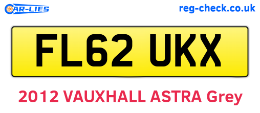 FL62UKX are the vehicle registration plates.