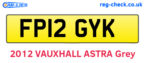 FP12GYK are the vehicle registration plates.