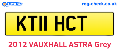KT11HCT are the vehicle registration plates.