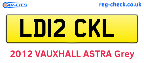 LD12CKL are the vehicle registration plates.