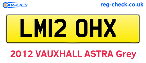 LM12OHX are the vehicle registration plates.