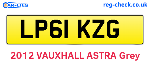 LP61KZG are the vehicle registration plates.