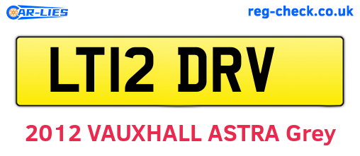 LT12DRV are the vehicle registration plates.