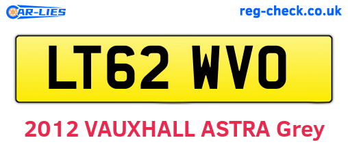LT62WVO are the vehicle registration plates.