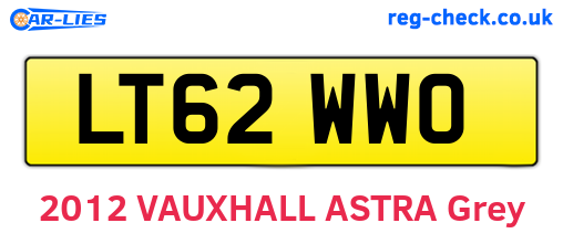 LT62WWO are the vehicle registration plates.