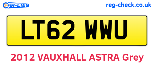 LT62WWU are the vehicle registration plates.