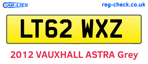 LT62WXZ are the vehicle registration plates.