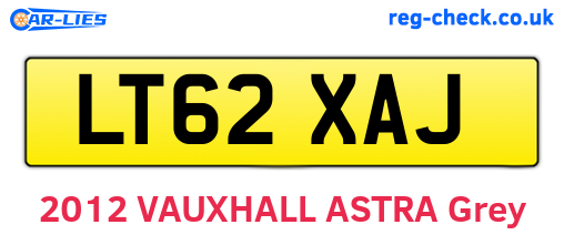 LT62XAJ are the vehicle registration plates.
