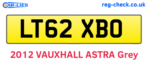 LT62XBO are the vehicle registration plates.