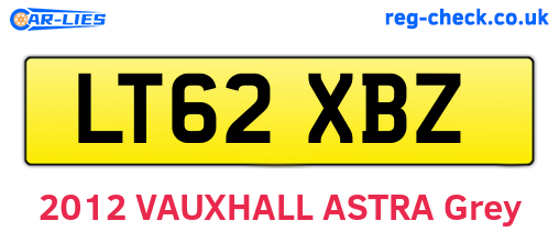 LT62XBZ are the vehicle registration plates.