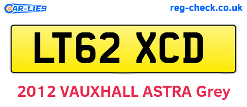 LT62XCD are the vehicle registration plates.