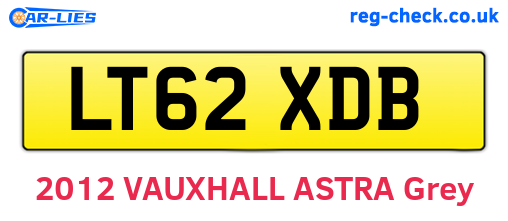 LT62XDB are the vehicle registration plates.