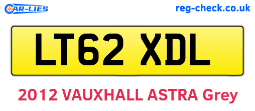 LT62XDL are the vehicle registration plates.