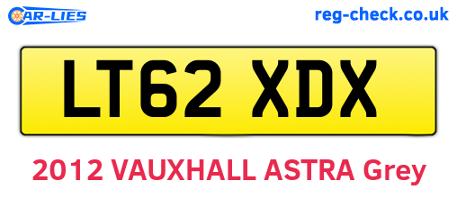 LT62XDX are the vehicle registration plates.