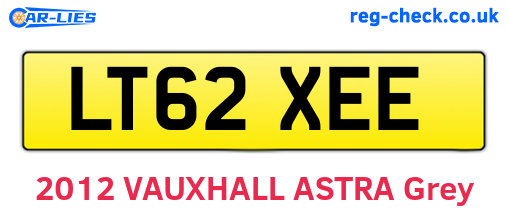 LT62XEE are the vehicle registration plates.