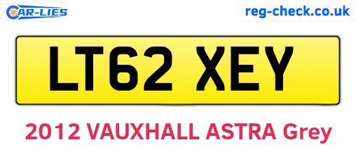 LT62XEY are the vehicle registration plates.
