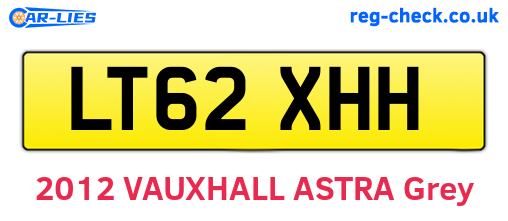 LT62XHH are the vehicle registration plates.