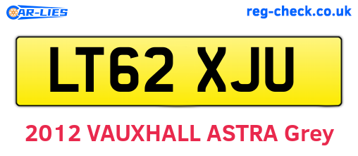 LT62XJU are the vehicle registration plates.