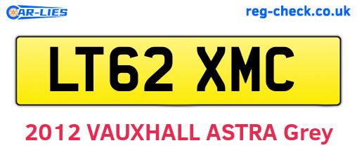 LT62XMC are the vehicle registration plates.