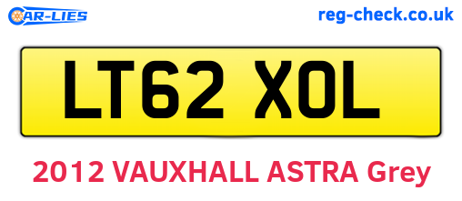 LT62XOL are the vehicle registration plates.