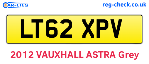 LT62XPV are the vehicle registration plates.