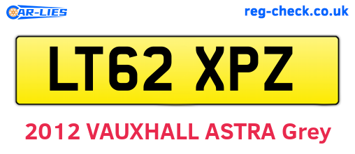 LT62XPZ are the vehicle registration plates.