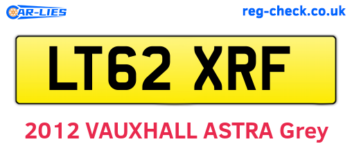 LT62XRF are the vehicle registration plates.