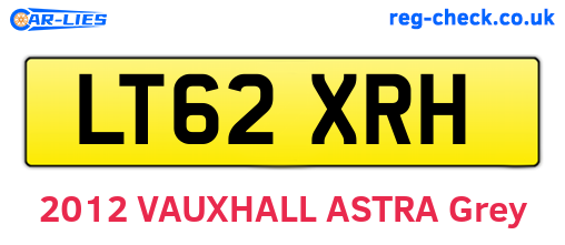 LT62XRH are the vehicle registration plates.
