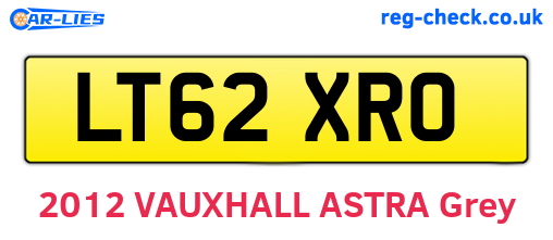 LT62XRO are the vehicle registration plates.