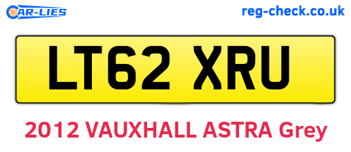 LT62XRU are the vehicle registration plates.