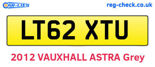 LT62XTU are the vehicle registration plates.