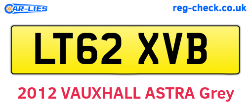 LT62XVB are the vehicle registration plates.