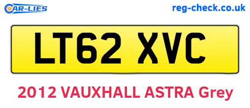 LT62XVC are the vehicle registration plates.