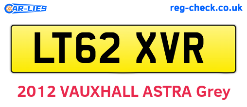 LT62XVR are the vehicle registration plates.