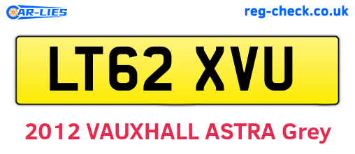 LT62XVU are the vehicle registration plates.