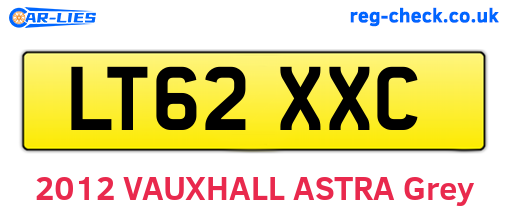 LT62XXC are the vehicle registration plates.