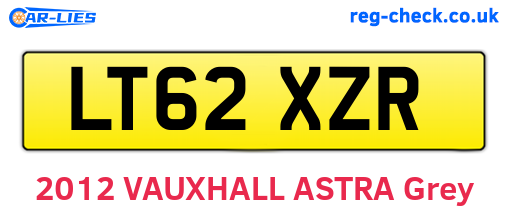 LT62XZR are the vehicle registration plates.