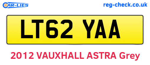 LT62YAA are the vehicle registration plates.