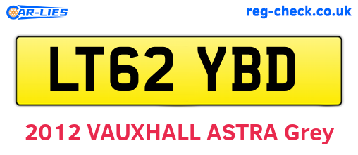 LT62YBD are the vehicle registration plates.