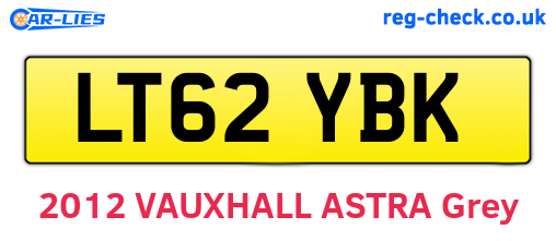 LT62YBK are the vehicle registration plates.