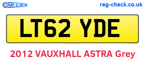 LT62YDE are the vehicle registration plates.